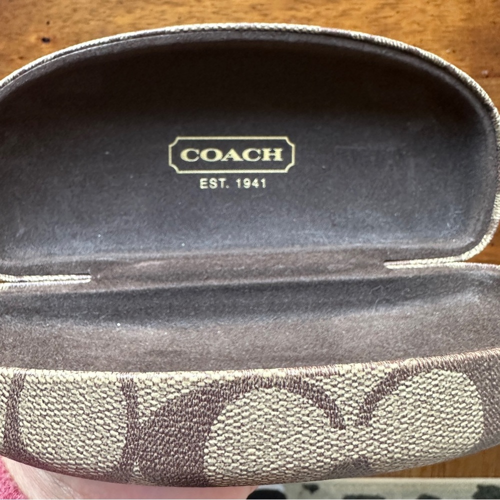 Coach Signature Canvas Eyeglass / Sunglass Hard Case - Picture 7 of 7